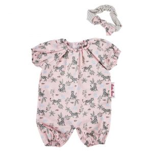 Minibambina Bekleidung Jumpsuit Leopardenmotiv