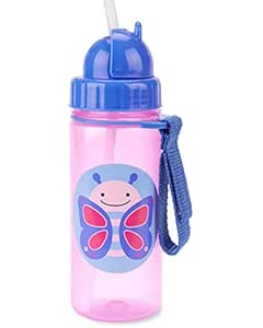 Skip Hop Zoo Trinkflasche mit Strohhalm Schmetterling