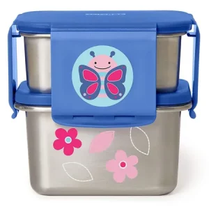 Skip Hop Zoo Edelstahl-Lunch-Box Schmetterling