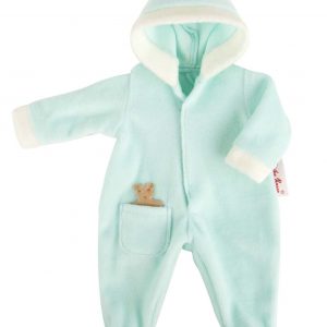 Bekleidung Minibambina Overall mint mit Bärenapplikation