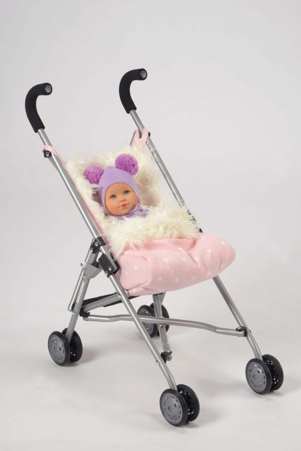 Buggy pink mit Fellsack – Bild 2