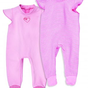 Puppenbekleidung 2er Set Romper Gr. 28-33 cm