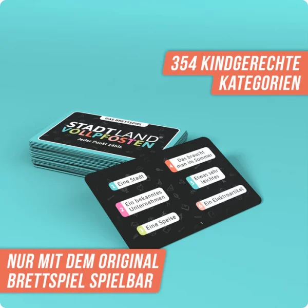 Stadt Land Vollpfosten Junior Erweiterung für das Brettspiel – Bild 2