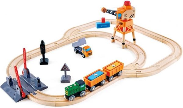 Hape Bahnübergang & Kran-Set E3732 – Bild 2