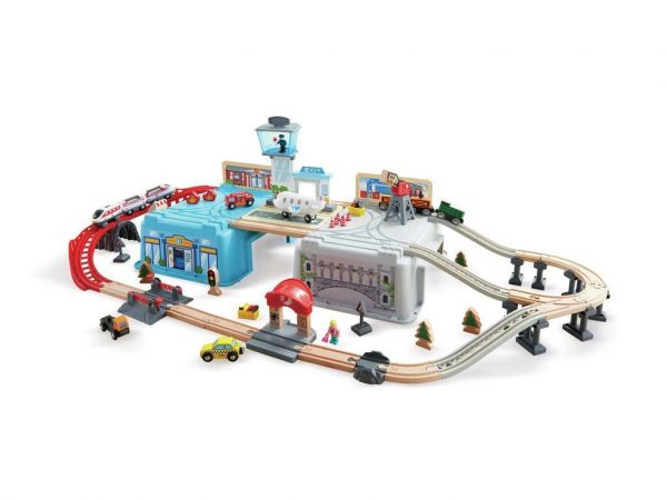 Großstadtlandschaft mit Eisenbahn Hape E3773 – Bild 3