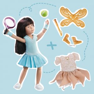 Bundle-Angebot Kruselings Luna Tennis + Magic Outfit + Magic Zubehör M007