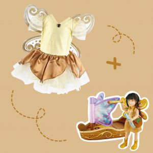 Luna Traumland Galleone M014 + Kinderkostüm Größe S 3-4 Jahre