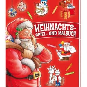Weihnachts-Spiel- und Malbuch