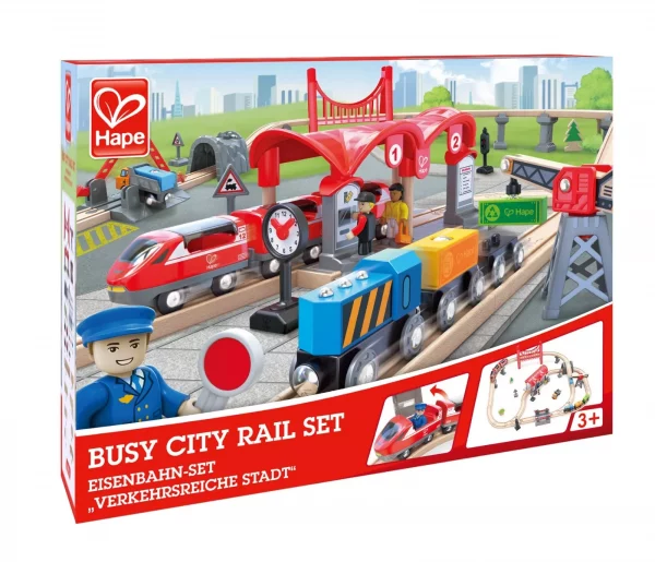 Verkehrsreiche Stadt Eisenbahn-Set von Hape
