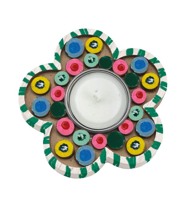 3D Teelichthalter Blume – Bild 2