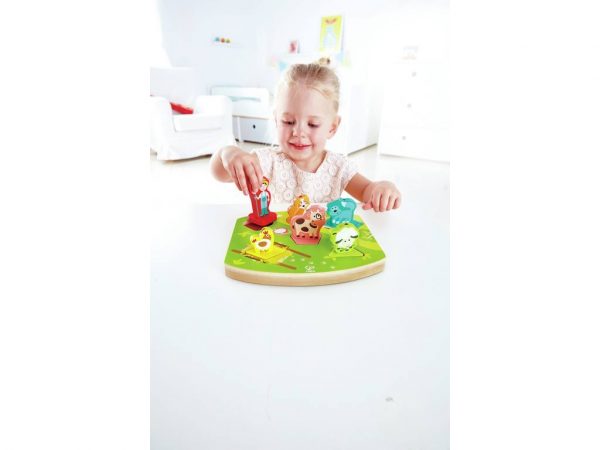 Bauernhof-Geräusche Puzzle von Hape E1614 – Bild 3