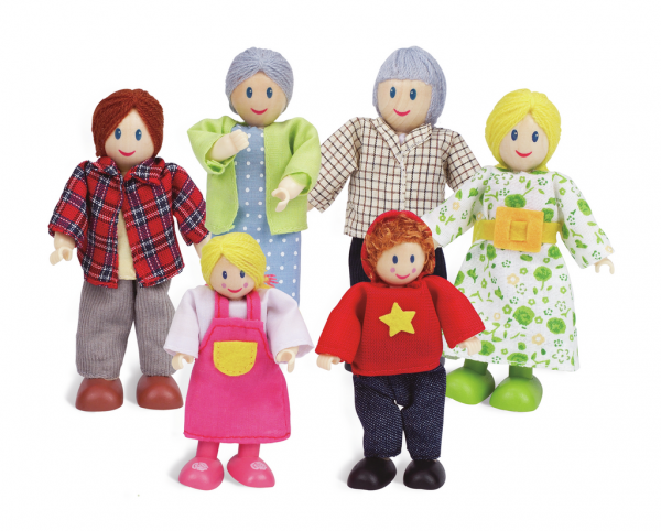 Puppenfamilie- helle Hautfarbe Hape E3500 – Bild 2
