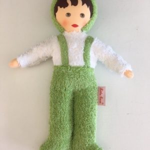Frotteebaby grün/weiß