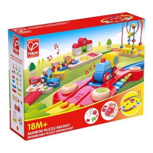 Eisenbahnset- Regenbogen-Puzzle