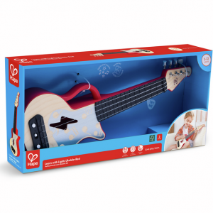 Leuchtende Lern Ukulele rot E0624 v. Hape