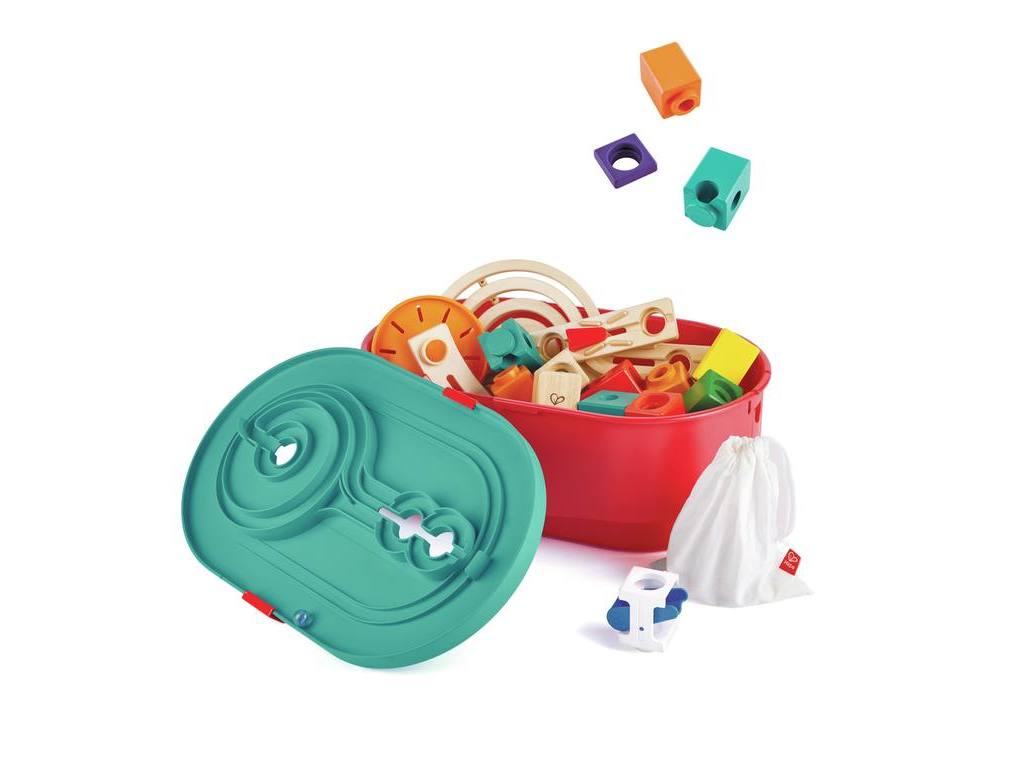 Quadrilla Baukasten Behälter Set E6027 v. Hape – Bild 2